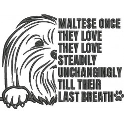 Maltese Dog Silhouette
