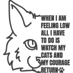 Cats And My Courage Quote