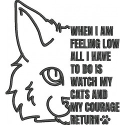 Cats And My Courage Quote