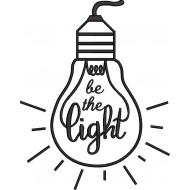 Be The Light Bulb Embroidery Design