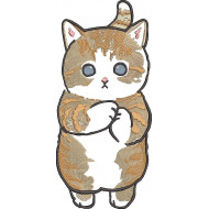 Cute Kitten Embroidery Design