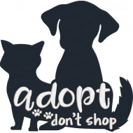 Adopt Dogs Embroidery Design
