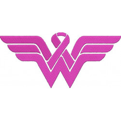 Cancer Wings Embroidery Design