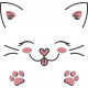 Cat Face And Paw