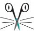 Cat Face By Scissor Embroidery Pattern