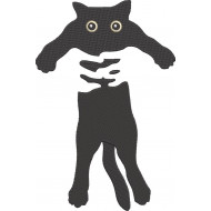 Holding A Cat Silhouette Embroidery Pattern