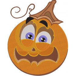 Halloween Pumpkin Embroidery Pattern