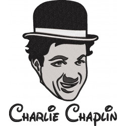 Charlie Chaplin Embroidery Pattern
