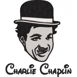 Charlie Chaplin Embroidery Pattern