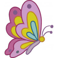 Colorful Butterfly Embroidery Pattern