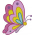Colorful Butterfly Embroidery Pattern