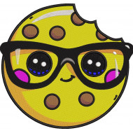 Cookie In Glasses Embroidery Pattern