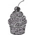 Cupcake Embroidery Design