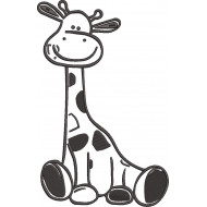 Cute Giraffe Embroidery Design