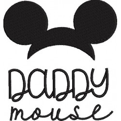 Pop Mouse Embroidery Design