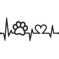 Dog Paw Heartbeat