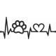 Dog Paw Heartbeat