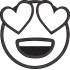 Love Emoji Face Embroidery Design