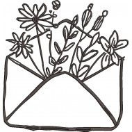 Envelope Embroidery Design