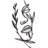 Girl Face By Leaves Embroidery Design