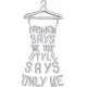 Fashion Says Dress Word Art Embroidery Design