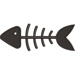 Bony Fish Embroidery Design