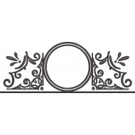 Circle Frame Embroidery Design