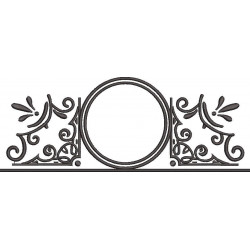 Circle Frame Embroidery Design