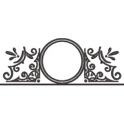 Circle Frame Embroidery Design