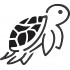 Flying Tortoise Embroidery Design
