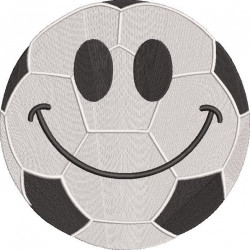 Smiley Football Embroidery Pattern