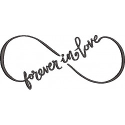 Forever In Love Embroidery Design