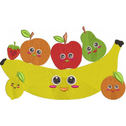 Fruits Embroidery Design