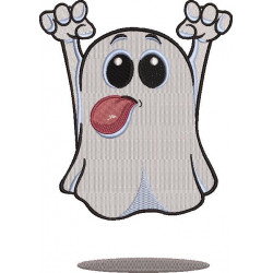 Funny Ghost Embroidery Design