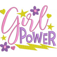 Girl Power Embroidery Design