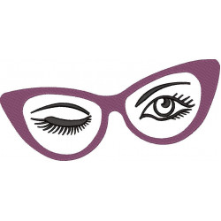 Glasses Embroidery Design