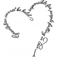 Gravitation Heart Quote Embroidery Design