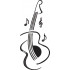 Musical Guitar Embroidery Design