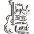 Guitar Quote Embroidery Design