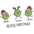 Ha- Pea Christmas Embroidery Design
