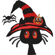 Halloween Cat Embroidery Design