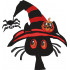 Halloween Cat Embroidery Design