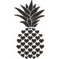 Hearts' Pineapple Embroidery Design 