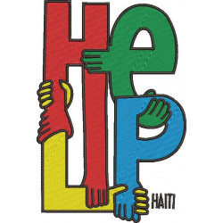 Help Embroidery Design