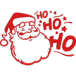 Santa Ho Ho Ho Embroidery Design