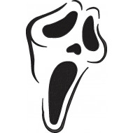 Horror Face Embroidery Design