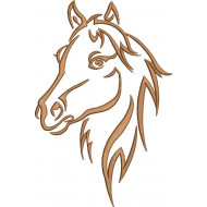 Horse Face Embroidery Design
