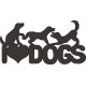 I Love Dogs Embroidery Design