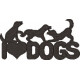 I Love Dogs Embroidery Design
