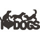 I Love Dogs Embroidery Design